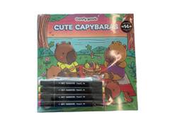 LIVRO P COLORIR CC CUTE CAPYBARAS
