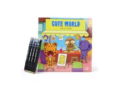 LIVRO P COLORIR CC CUTE WORLD